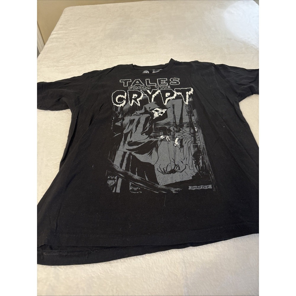 Tales From The Crypt Kreepsville Horror Graphic T Shirt XL Black